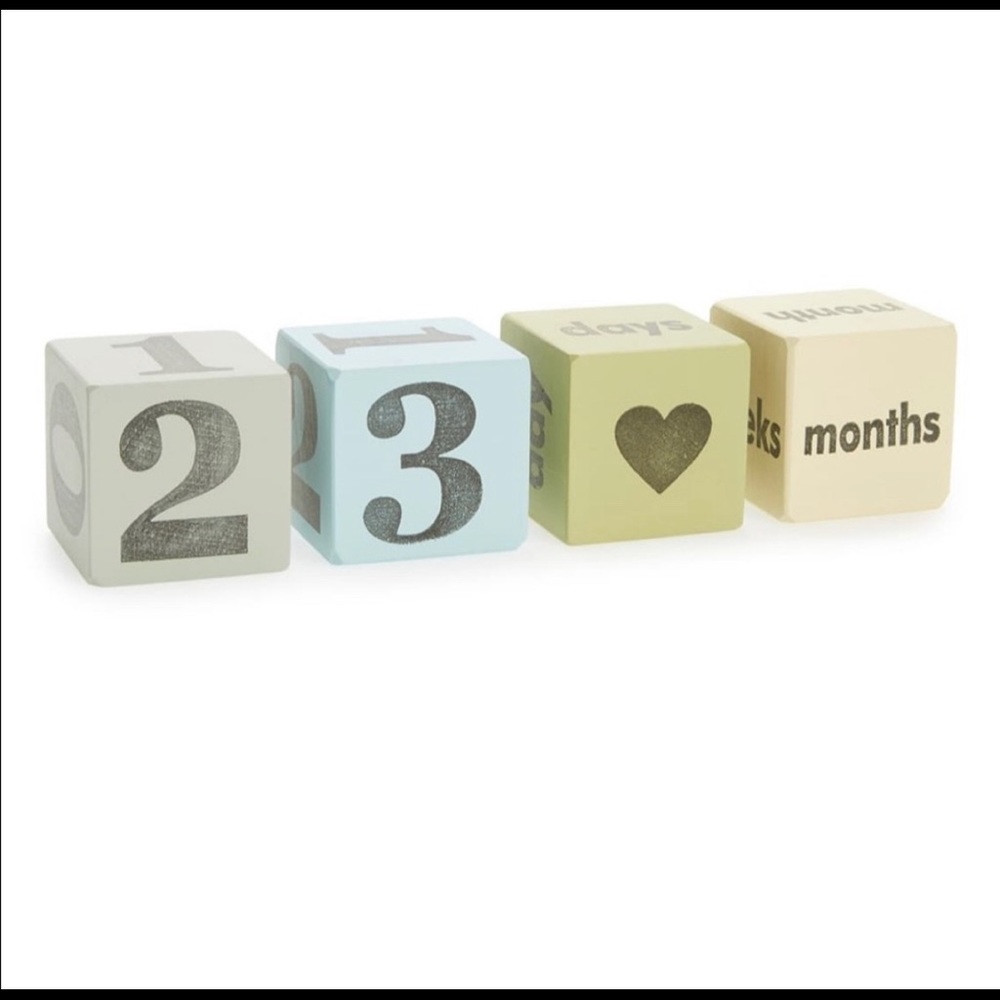 Baby Age Blocks - Set of 4